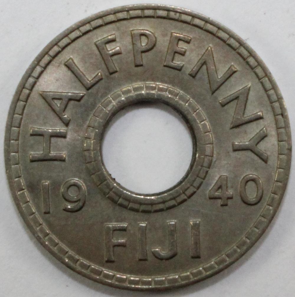 Fiji 1940 Halfpenny Choice ... image