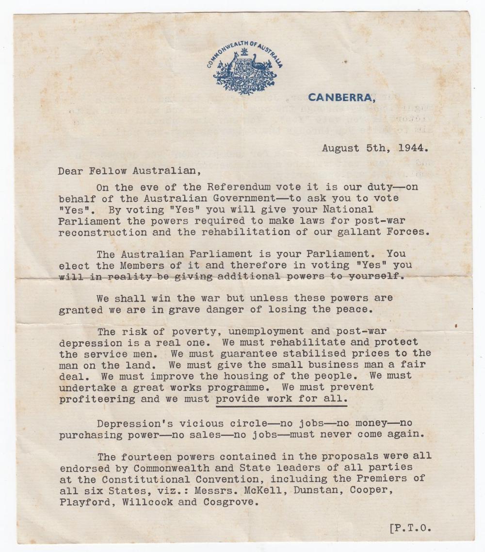 Form letter dated August 5t... image