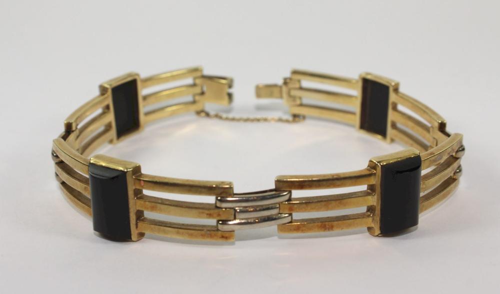 Modernist 14ct Yellow & Whi... image
