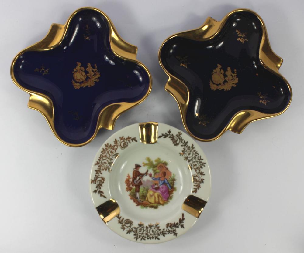 Limoges Porcelain Ashtrays ... image