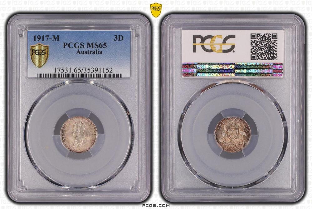 Australia 1917 M Threepence... image