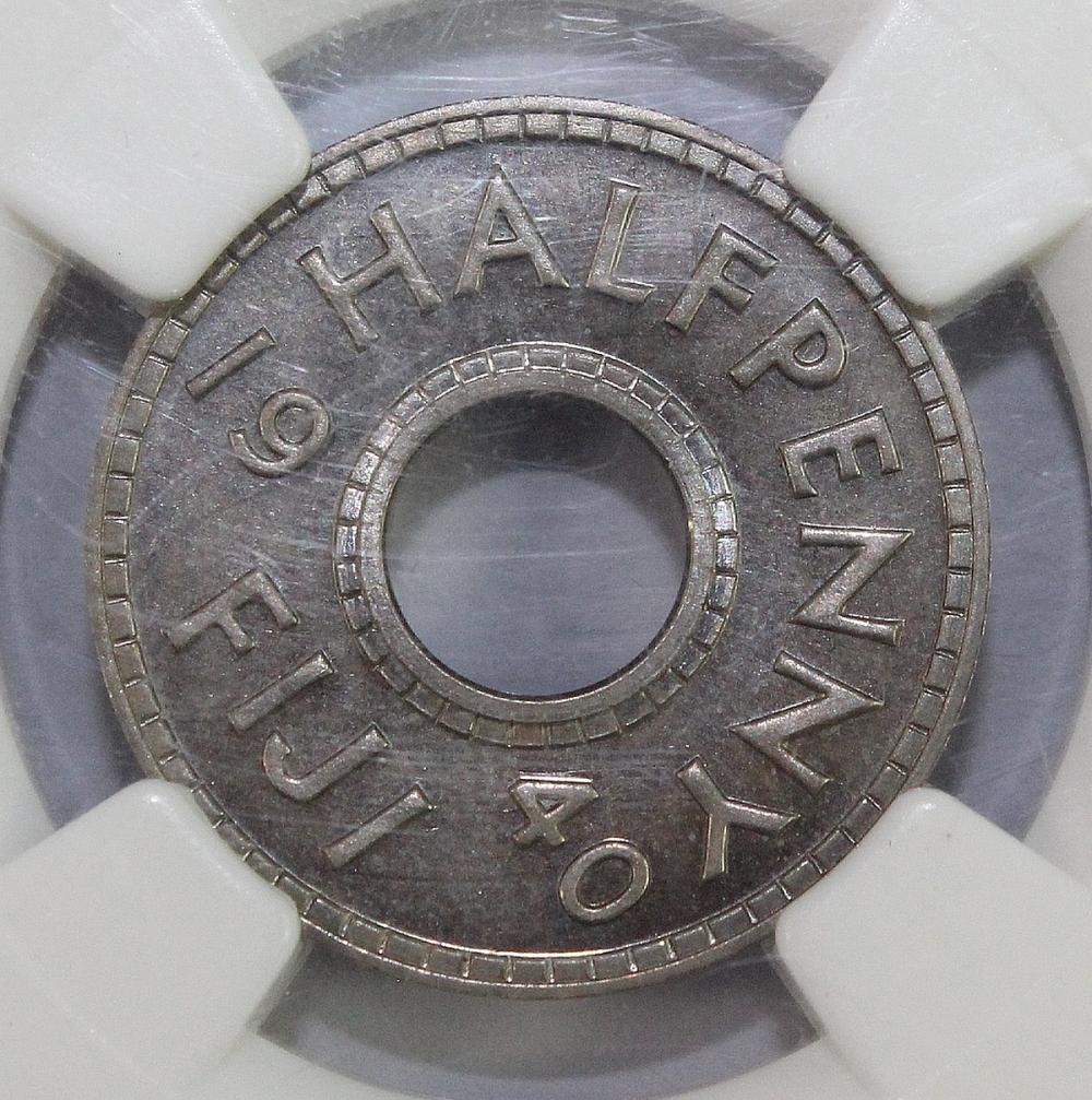 Fiji. 1940 Proof Halfpenny,... image