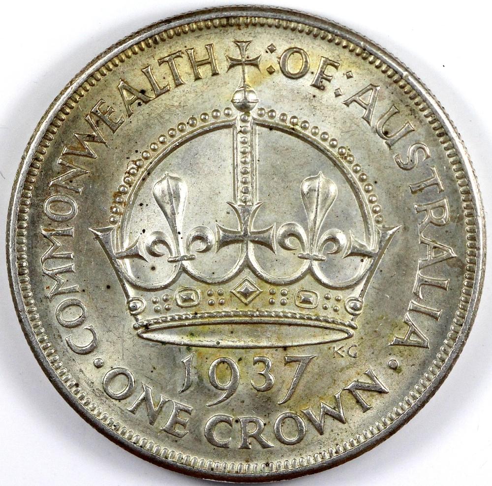 Australia 1937 Crown, Light... image