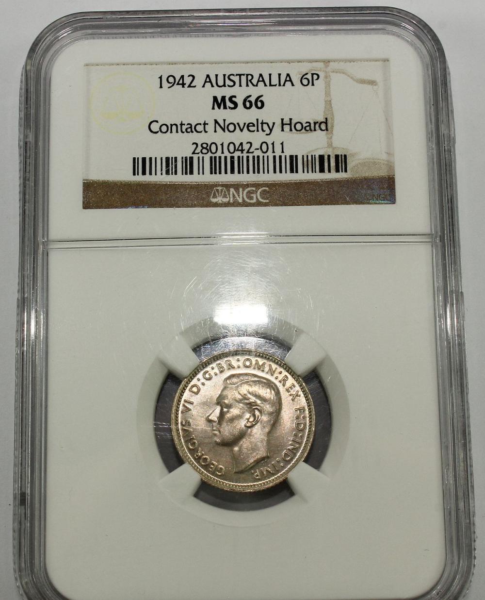 Australia 1942 (M) Sixpence... image