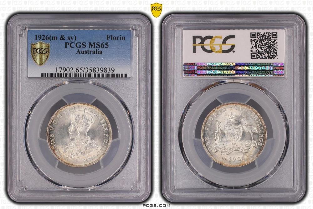 Australia 1926 Florin, PCGS... image