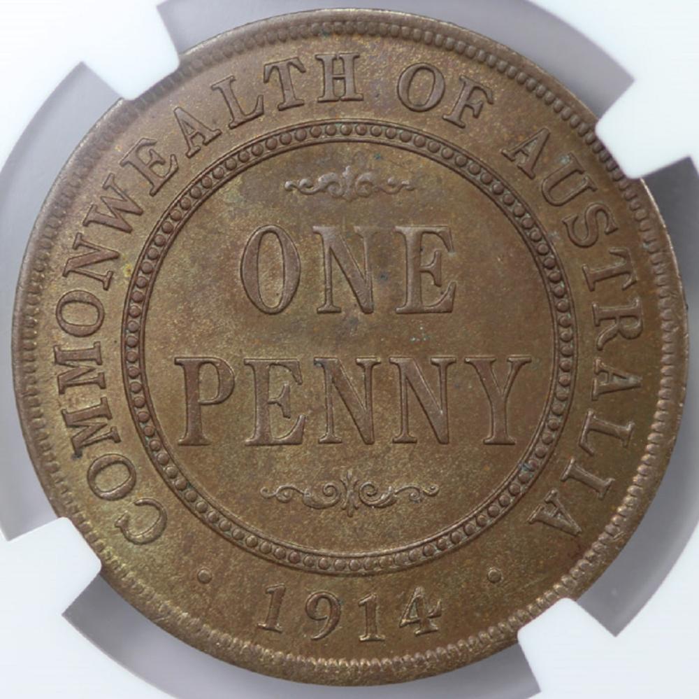 Australia. 1914 Penny, NGC ... image
