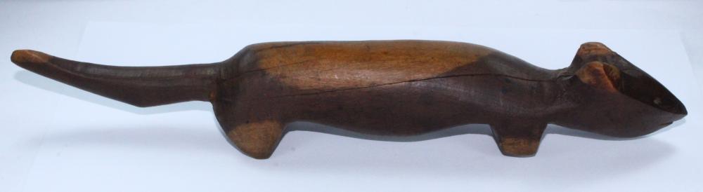 Rare Dingo Totem carved fro... image