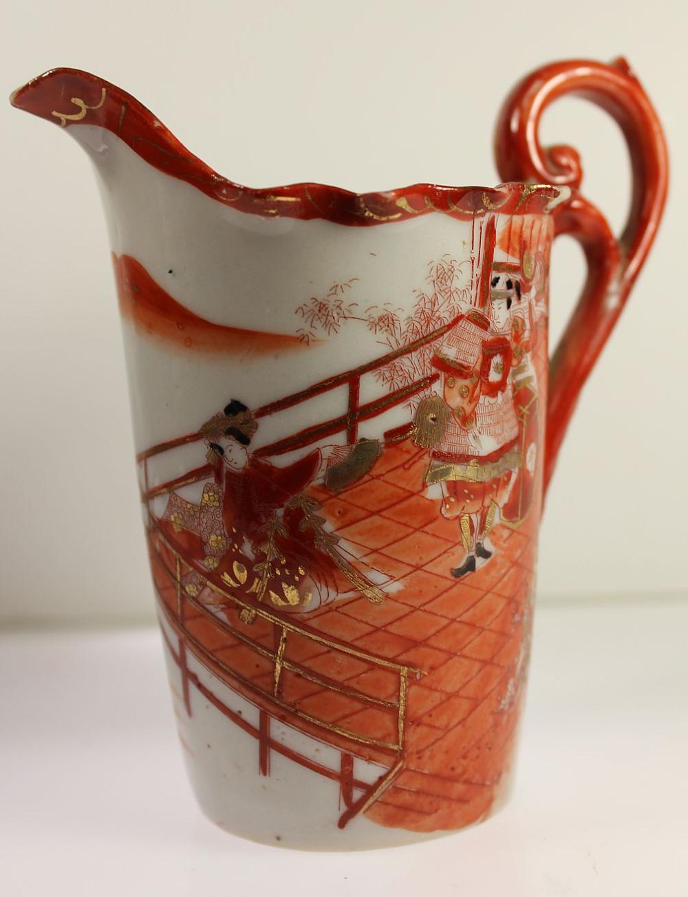 Japanese Kutani Hand-painted Jug