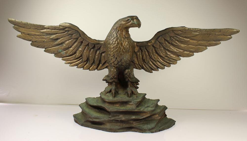 Spread Eagle Brass Mantle Ornament