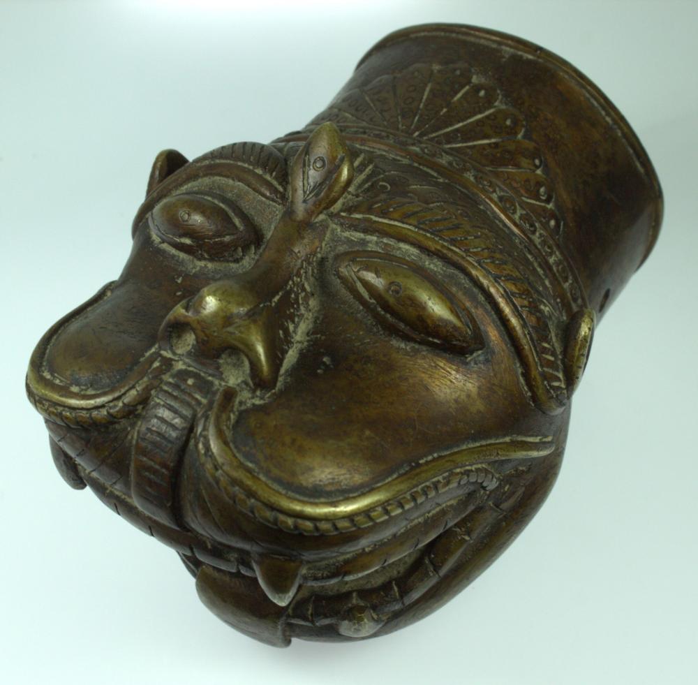 Cast Bronze Finial for a Pole n the form of a Leopard