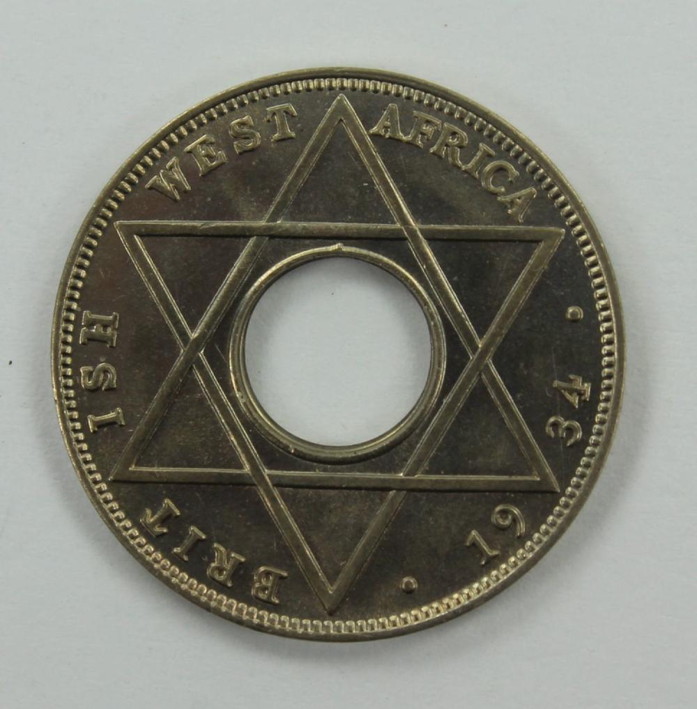 British West Africa 1934 1/10 Penny, Brilliant Gem