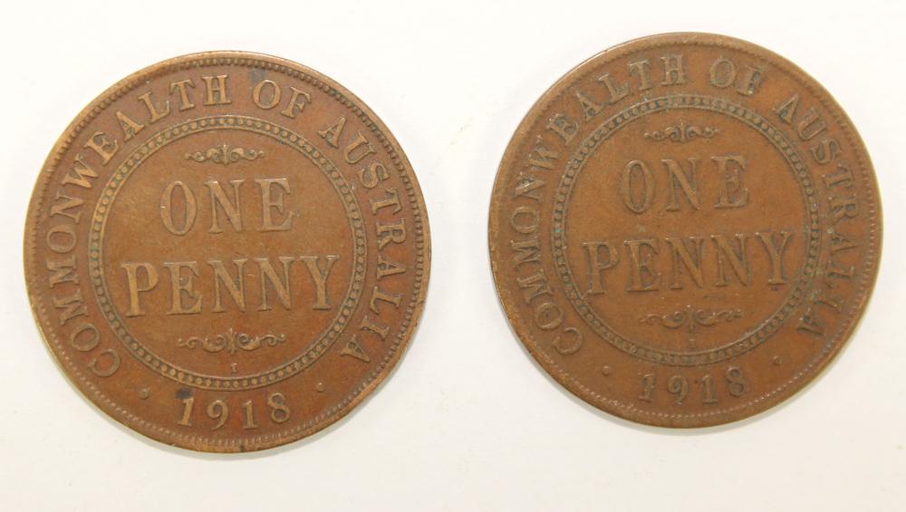 Australia 1918 Pennies, VG/... image