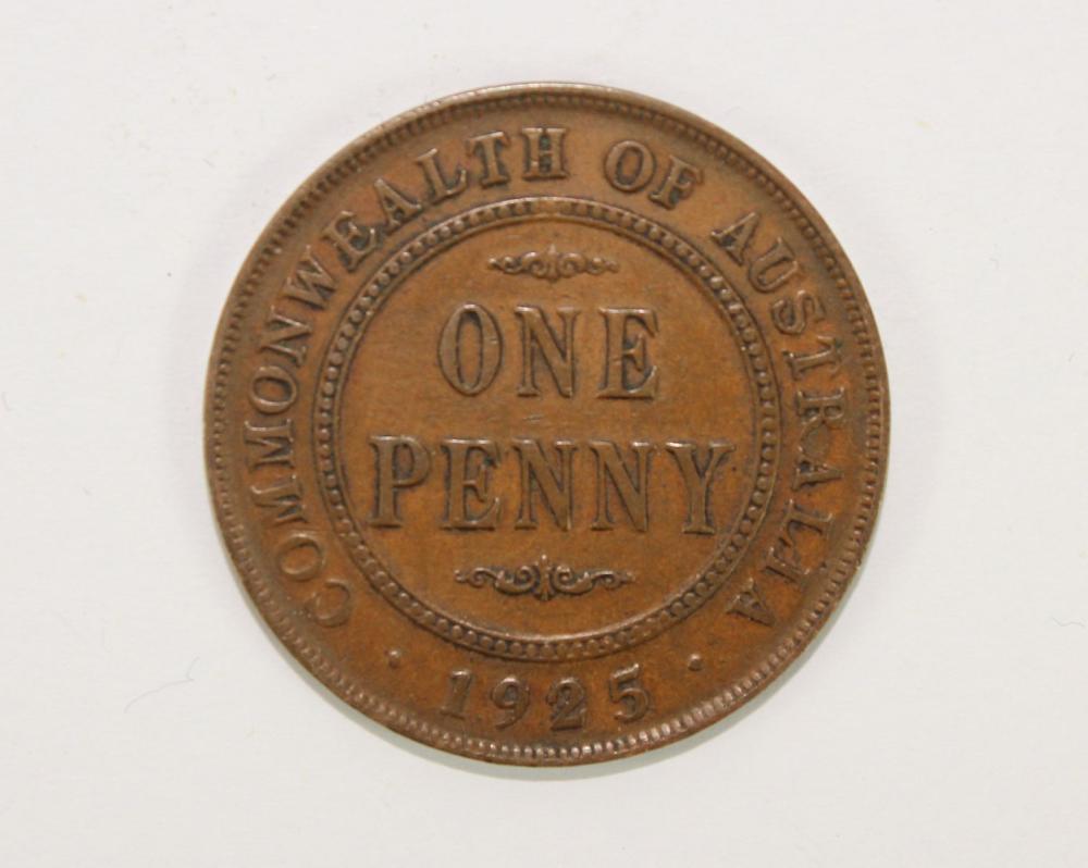 Australia 1925 Penny, good ... image