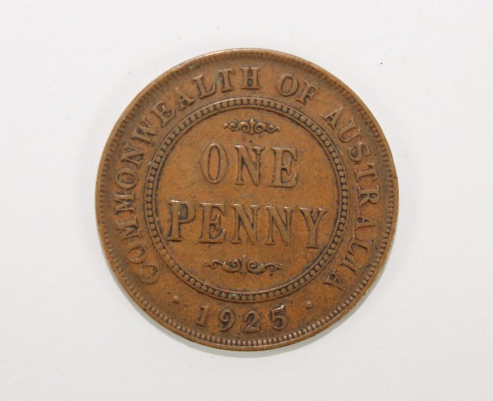 Australia 1925 Penny, good ... image