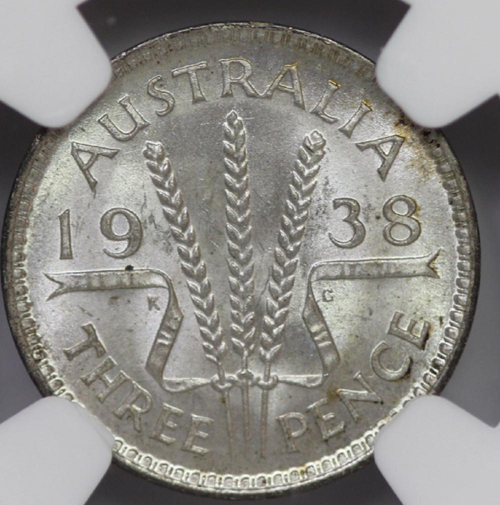 Australia. 1938 Threepence,... image