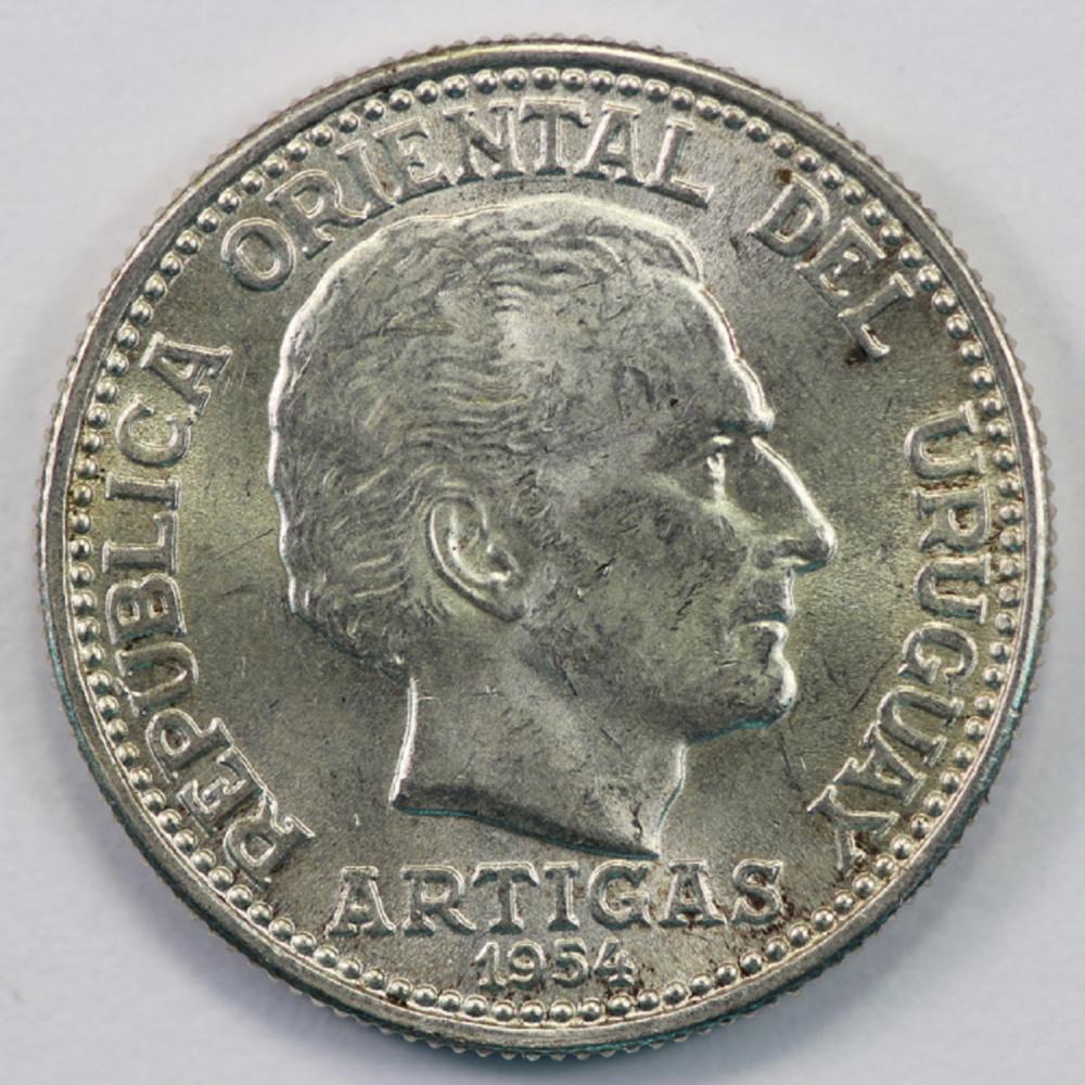 Uruguay. 1954 20 Centesimos... image