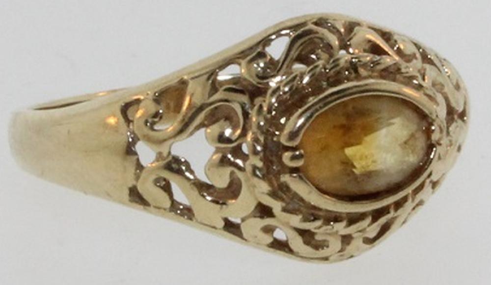 Citrine Ring in 9ct Gold