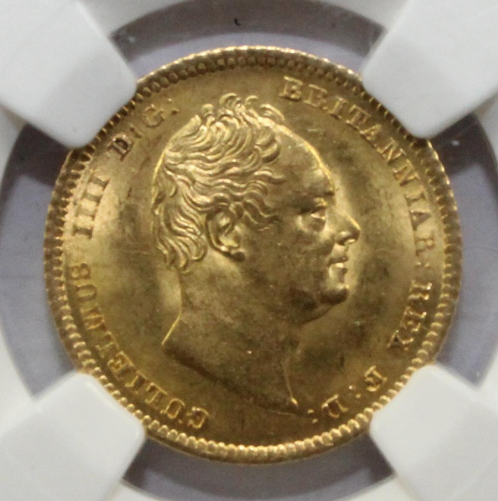 Great Britain. 1835 Half sovereign, NGC MS62