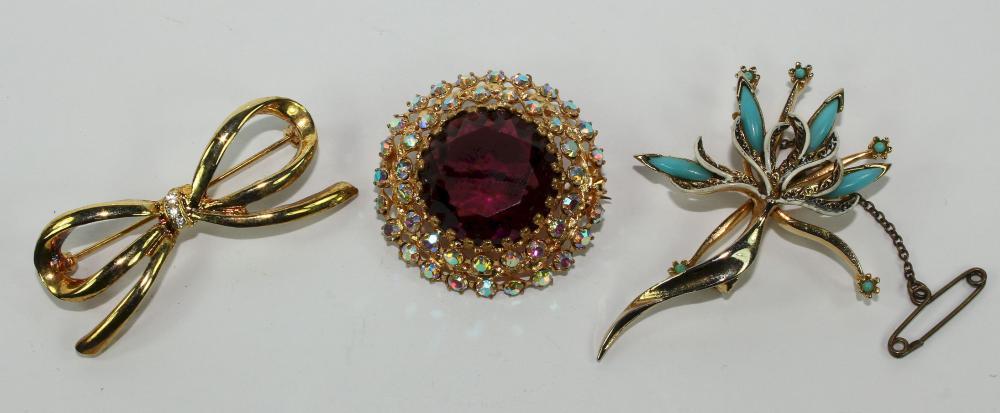 Costume Brooches with Faux ... image