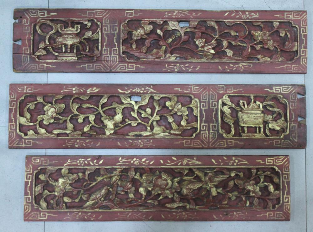Asian Decorative Carved Woo... image