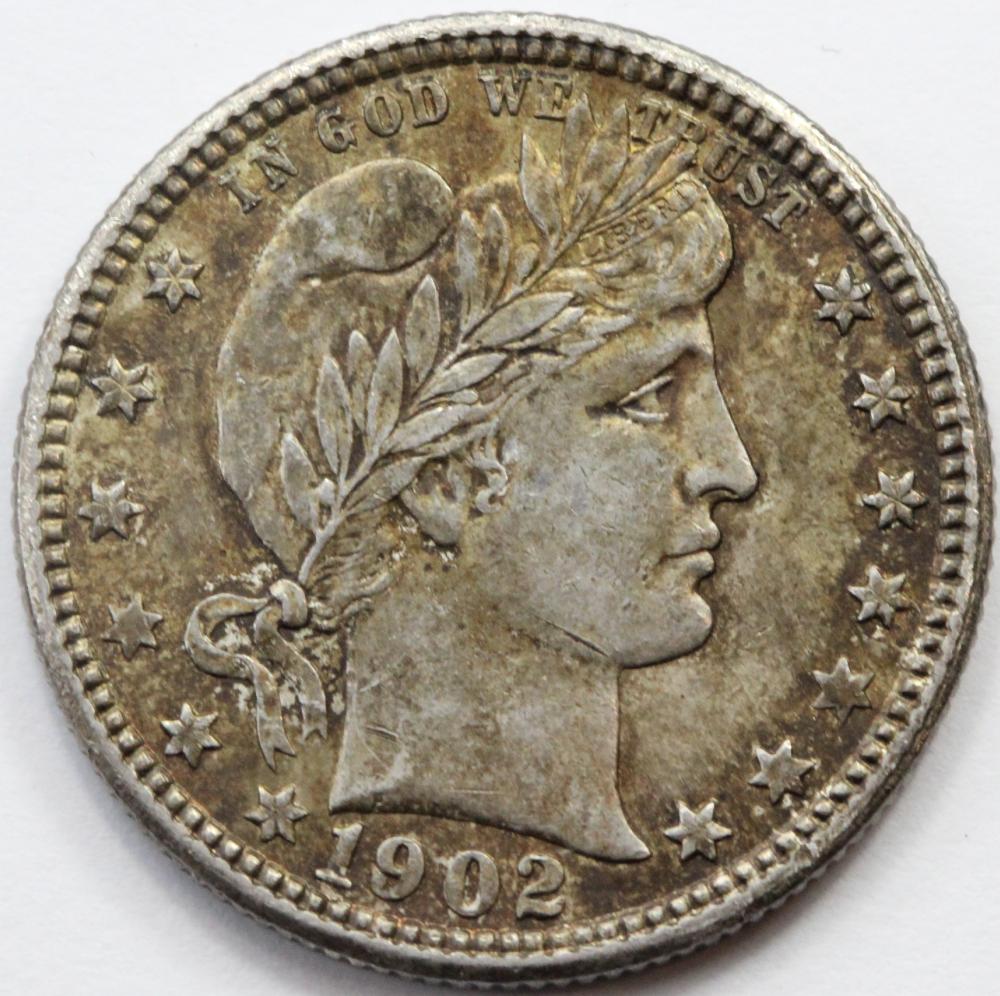 USA. 1902 'Barber' Quarter,... image