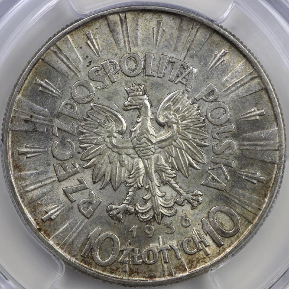 Poland 1936 10 Zlotych, PCG... image