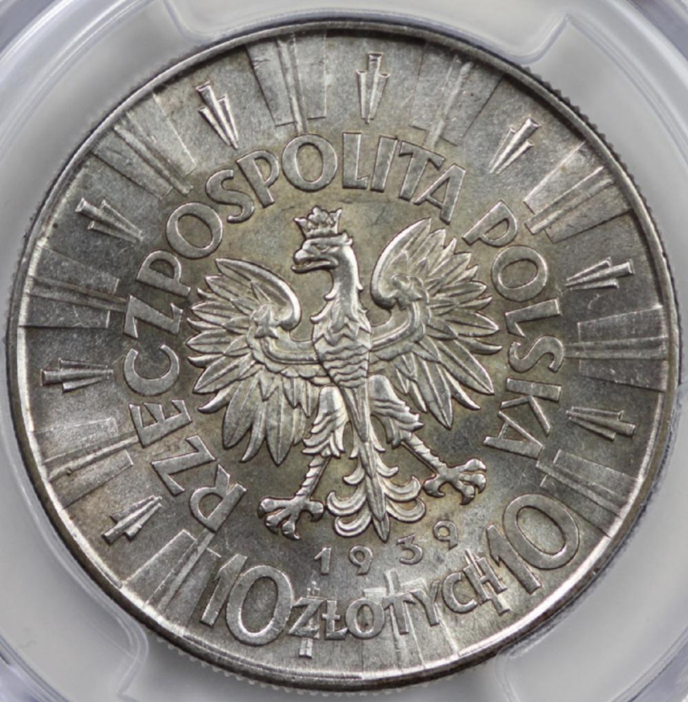 Poland 1939 10 Zlotych, PCG... image