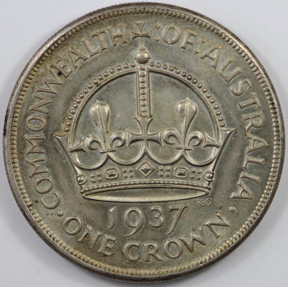 Australia 1937 Crown, Light... image