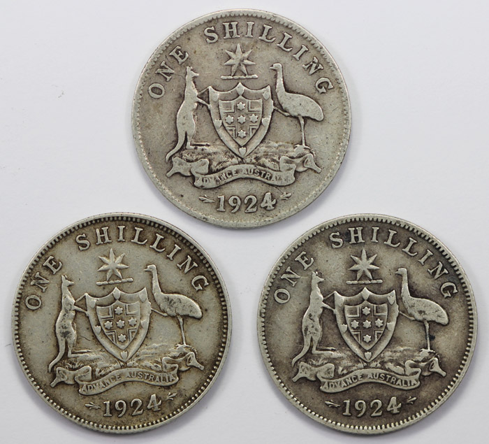 Australia 1924 Shilling, VG... image