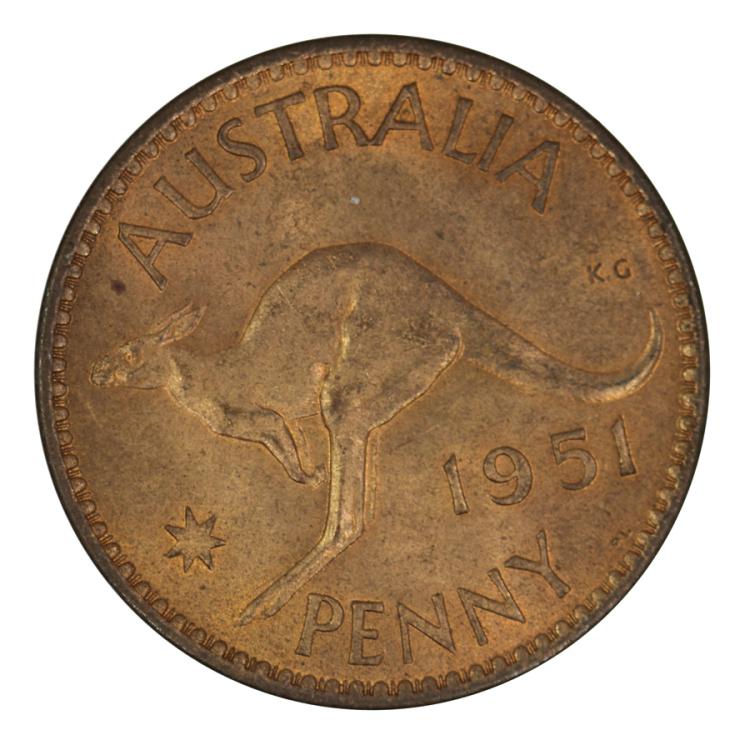 Australia 1951 PL (L) Penny... image