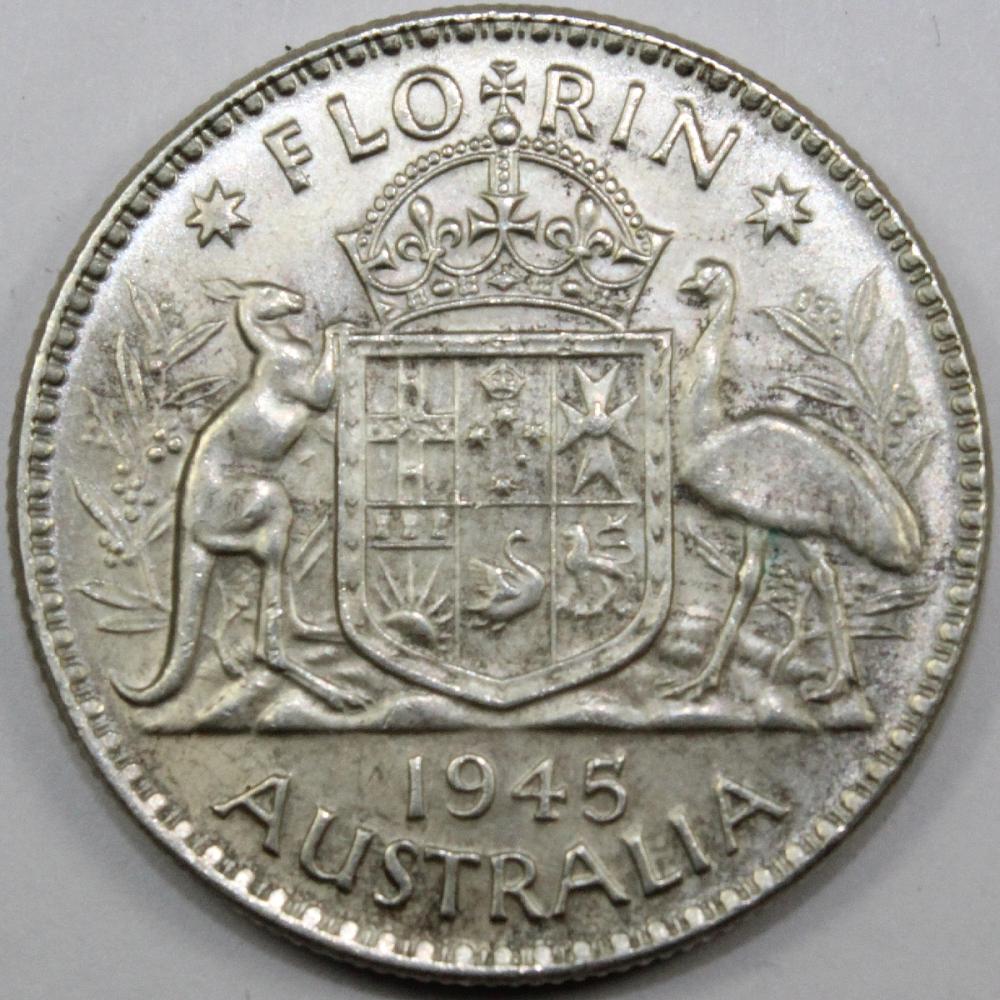 Australia. 1945 Florin, Unc... image