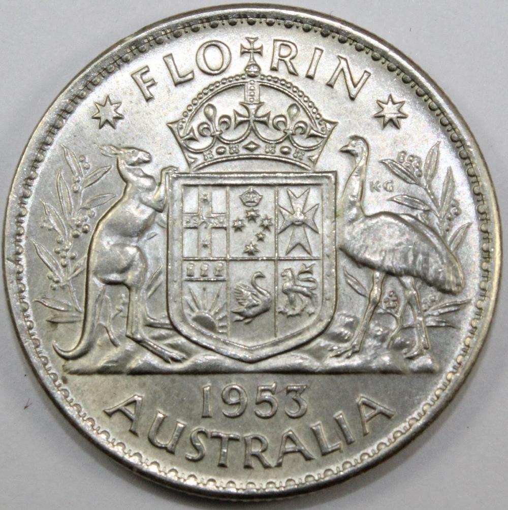 Australia. 1953 Florin, Cho... image
