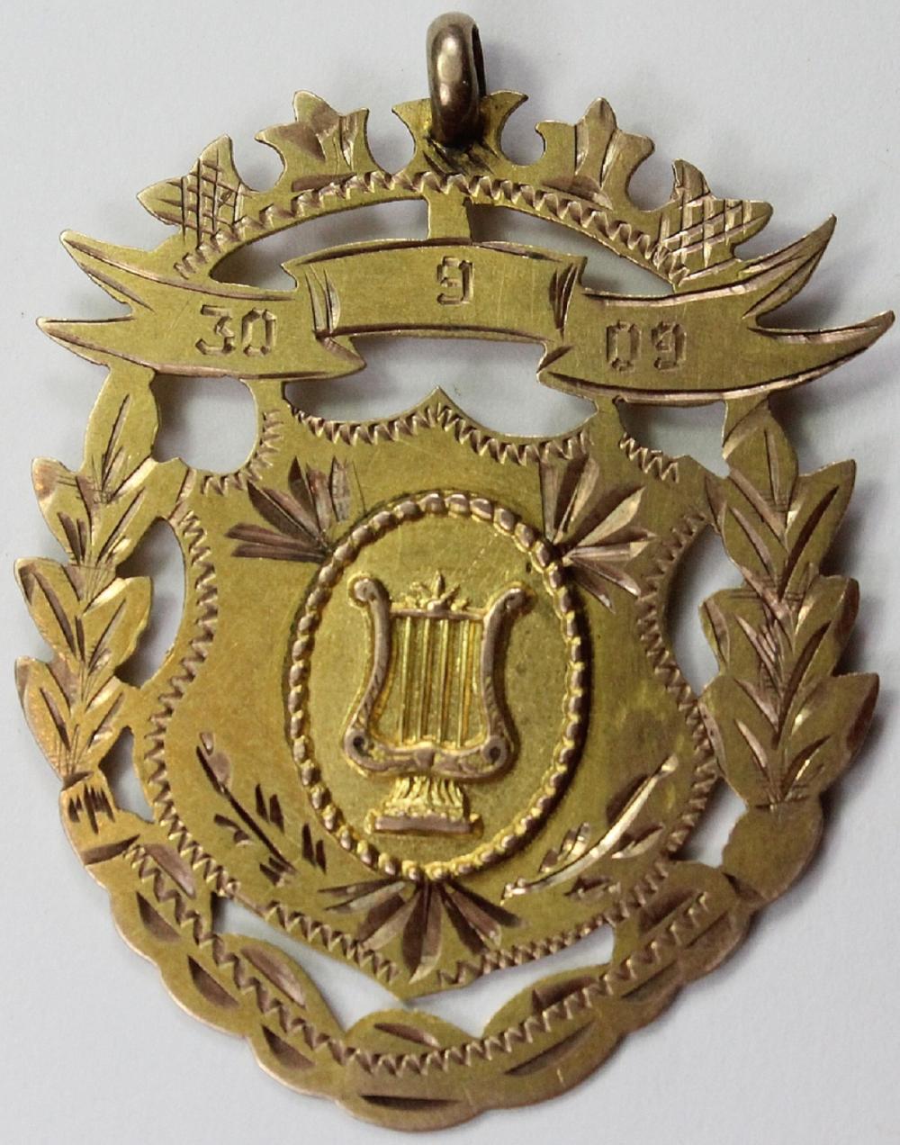 Australia. 1909 Gold Fob in... image