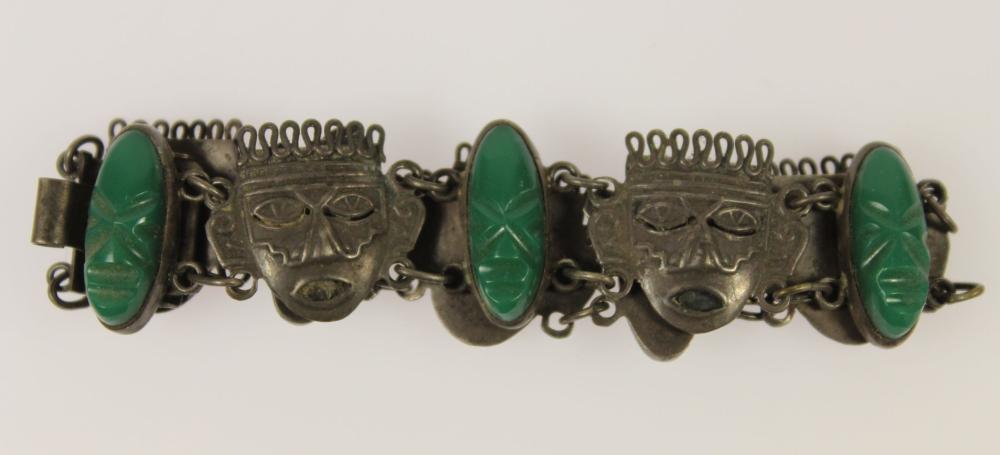 Vintage Mexican (925) Silver Bracelet