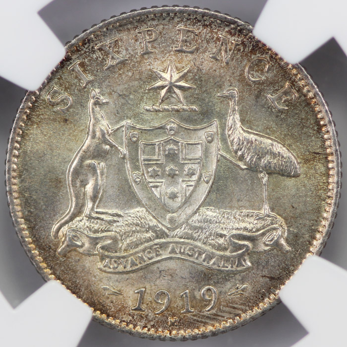 Australia 1919 Sixpence, NG... image