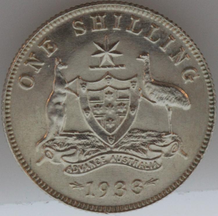 Australia 1933 Shilling, Br... image
