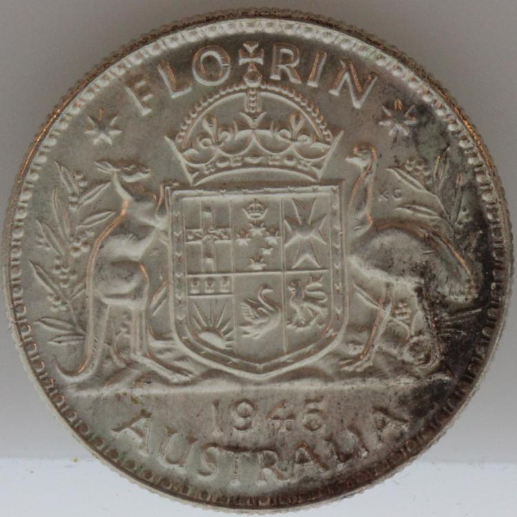 Australia 1945 Florin, near... image