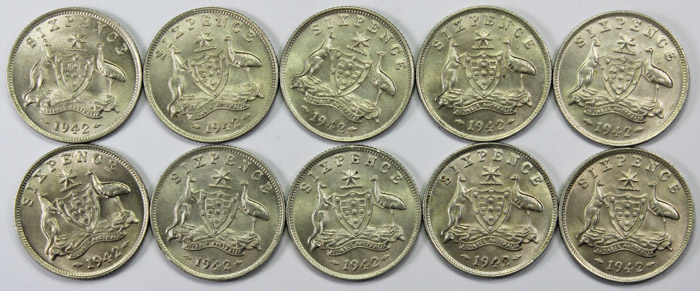 Australia 1942 Sixpence, Un... image
