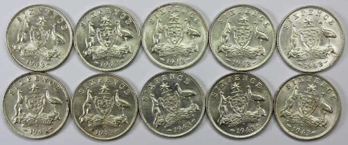 Australia 1943 S Sixpence, ... image