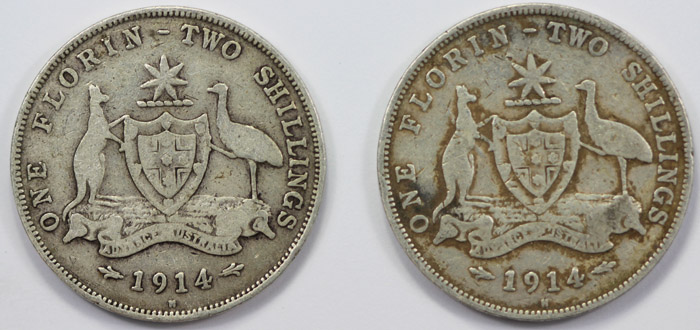 Australia 1914 H Florin, Ve... image