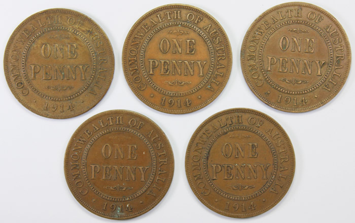 Australia 1914 Penny, Good ... image