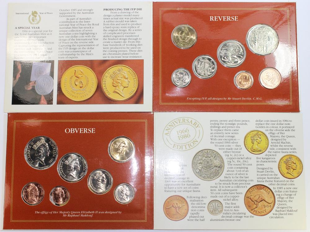 Australia. 1986 Mint Sets, ... image