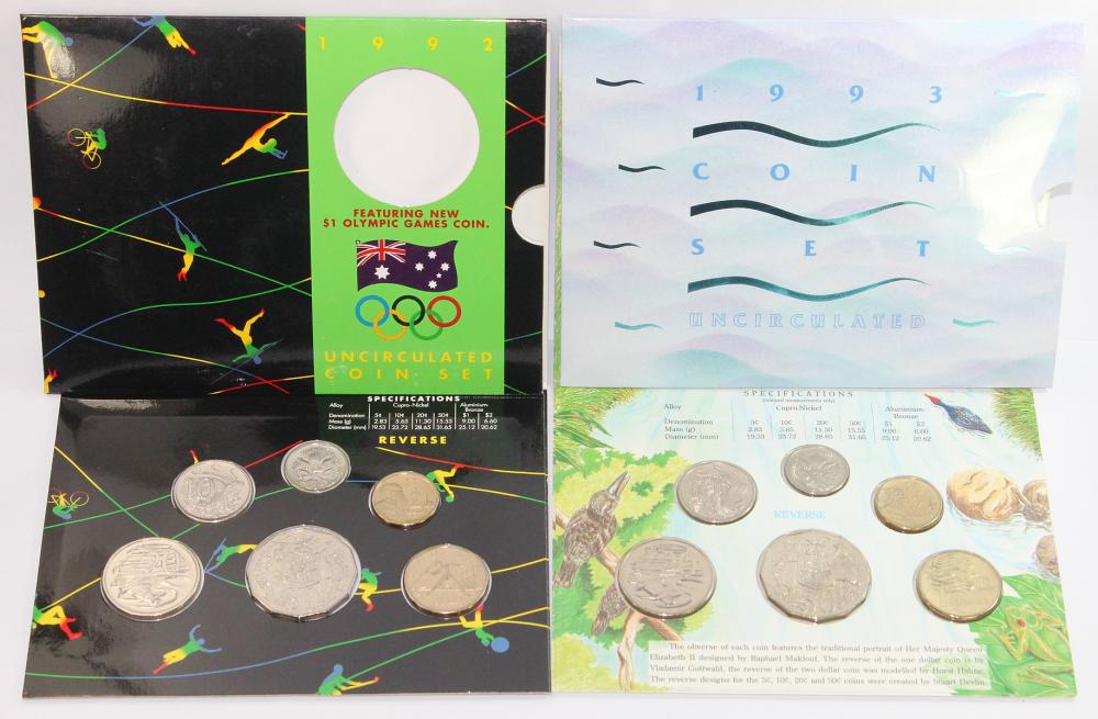 Australia. 1992 & 1993 Mint... image