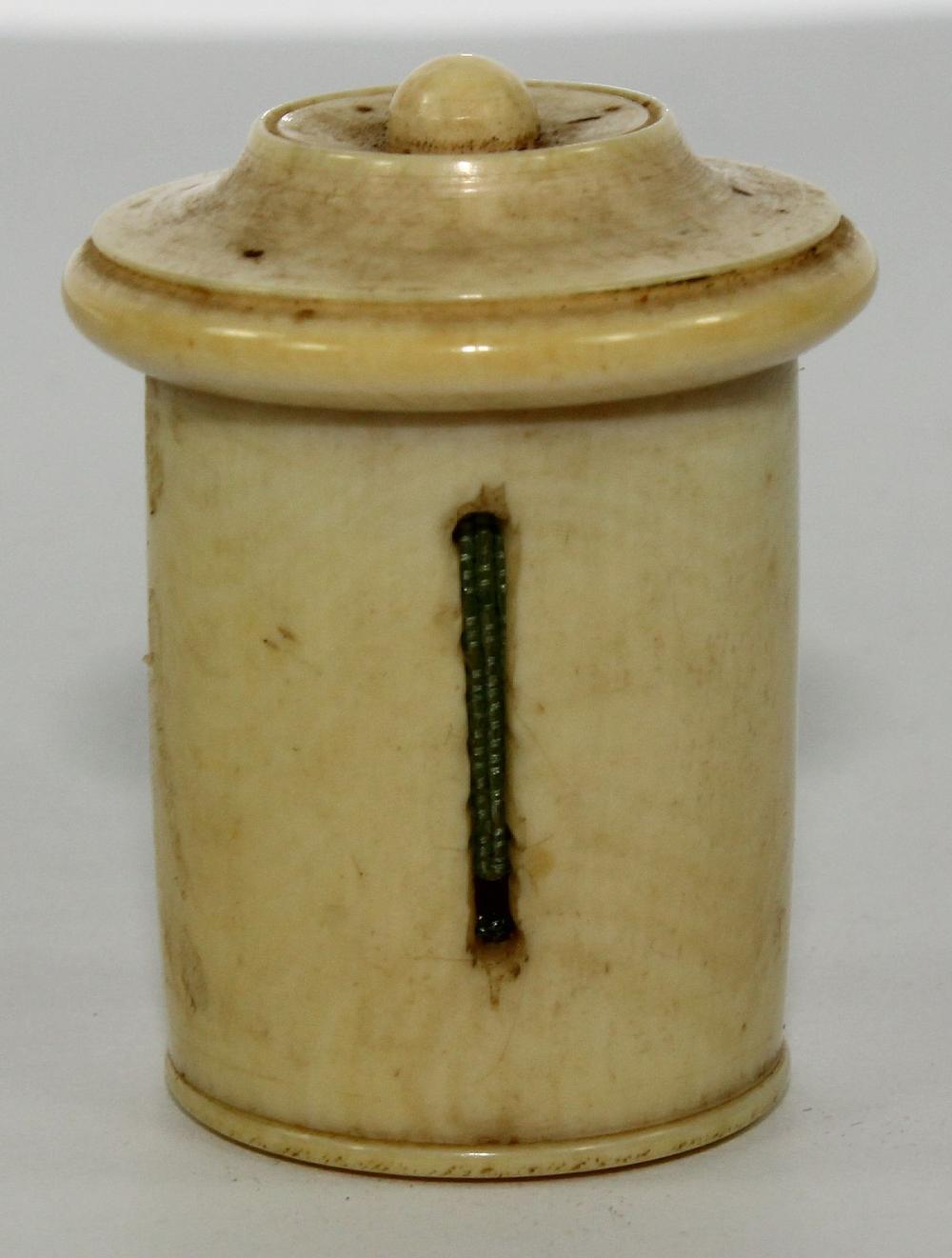 Antique Ivory Sewing Box Ta... image