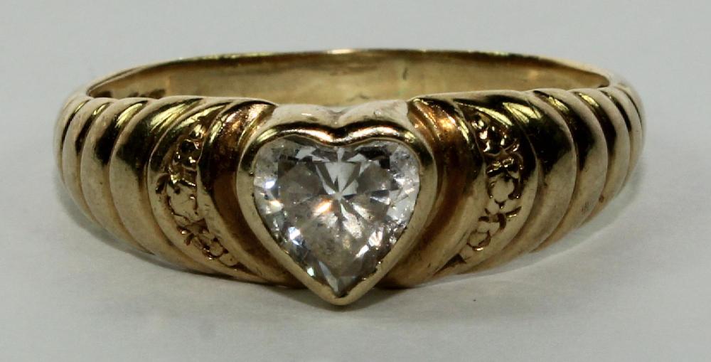 Heart-shaped White Sapphire... image