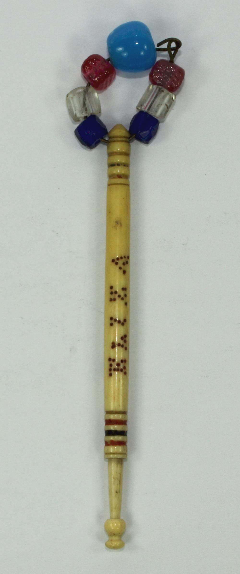 Antique Carved Bone Sewing ... image