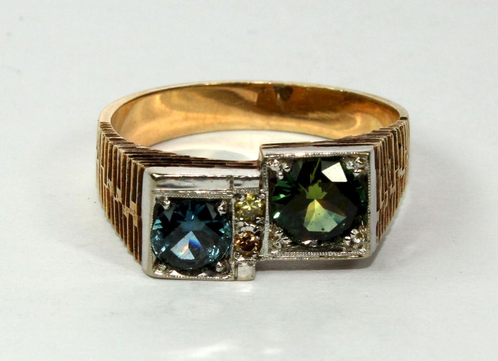 Vintage Green Sapphire and ... image