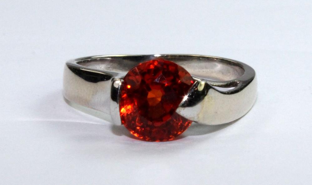 Mexican Fire Opal Ring in 9... image