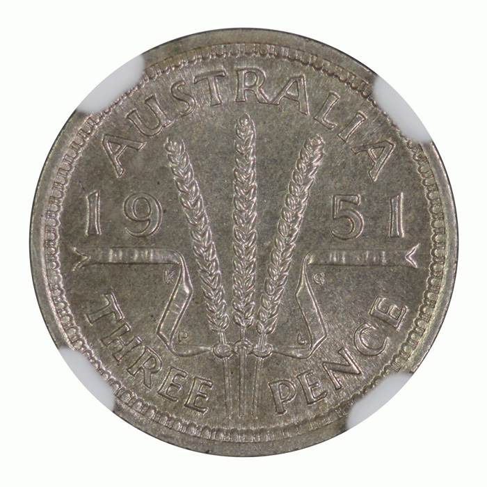 Australia 1951 PL Threepenc... image