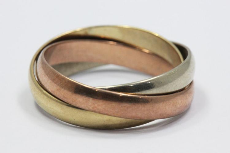 Tri-colour 9ct Gold Russian... image